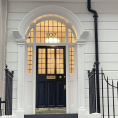 Front door of 107 Harley Street