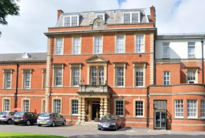 Main entrance at Royal Buckinghamshire Hospital