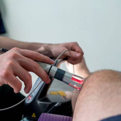 K Laser Therapy in use