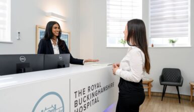 The Royal Buckinghamshire Hospital in Aylesbury Reception