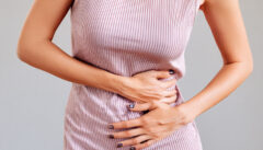 Female with stomach pain