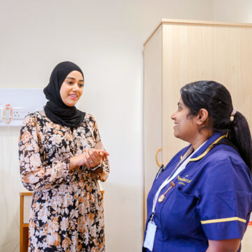 Consultant with nurse