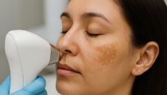 Lady with Melasma on face